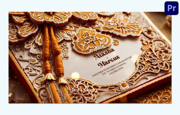 Beautiful 3D Baroque Style Wedding Invitation Slideshow